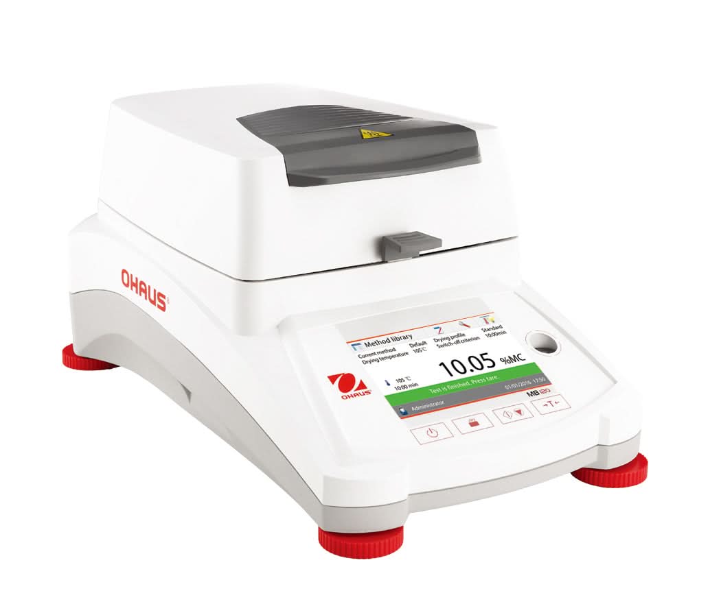 OHAUS MB120 AM MB Moisture Analyzer, 120g Capacity, 1mg/0.01% Readability, GLP/GMP, Touchscreen - MB120 AM - Moisture Analyzers - Ohaus - Weighcore