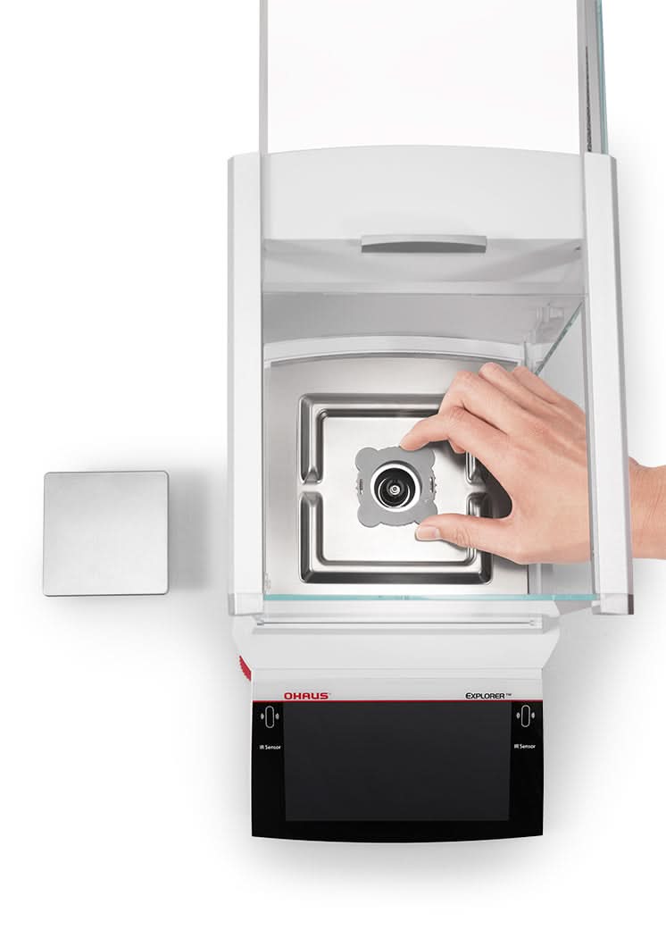 OHAUS EXR224 Explorer EXR Analytical Balance, 220 g Capacity, 0.1 mg Readability, AutoCal, Touchscreen - EXR224 - Analytical Balances - Ohaus - Weighcore