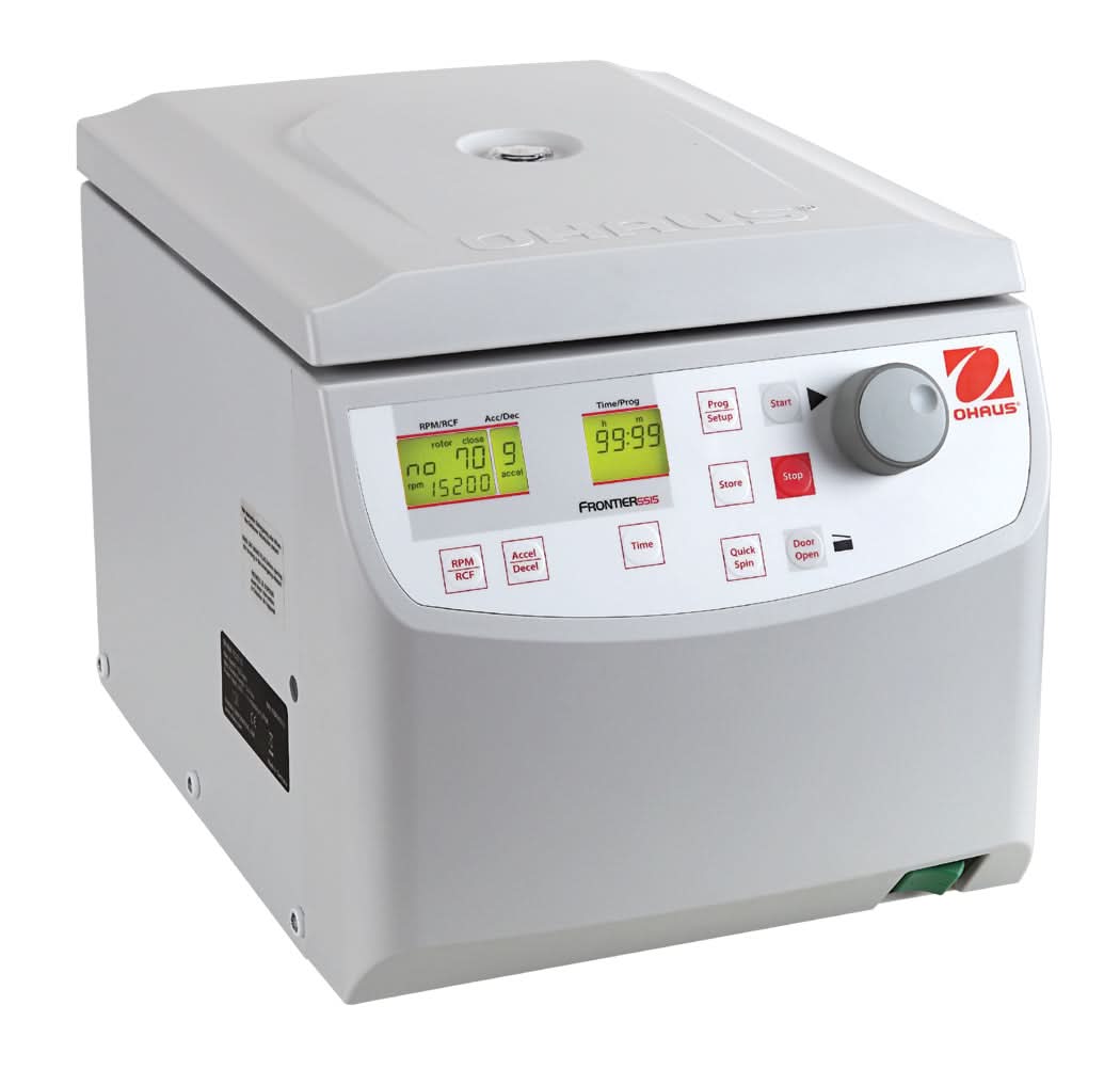 OHAUS FC5515 Frontier 5000 Micro Centrifuge, 44 x 1.5/2.0 ml or 12 x 5 ml Capacity, High - Speed - FC5515 - Centrifuges - Ohaus - Weighcore