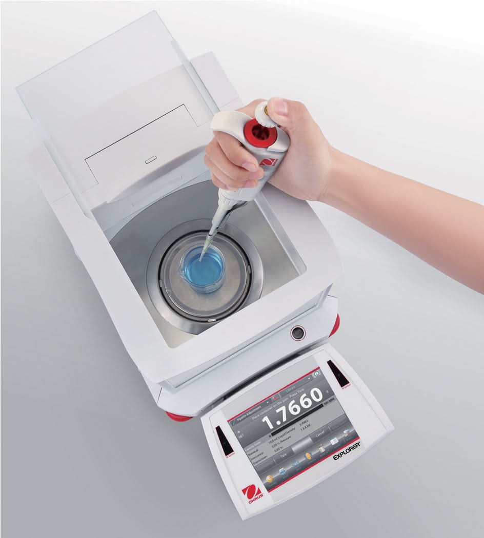OHAUS EX224N/AD Explorer Analytical Balance, 220g Capacity, 0.1mg Readability, AutoCal, NTEP Certified - EX224N/AD - Analytical Balances - Ohaus - Weighcore