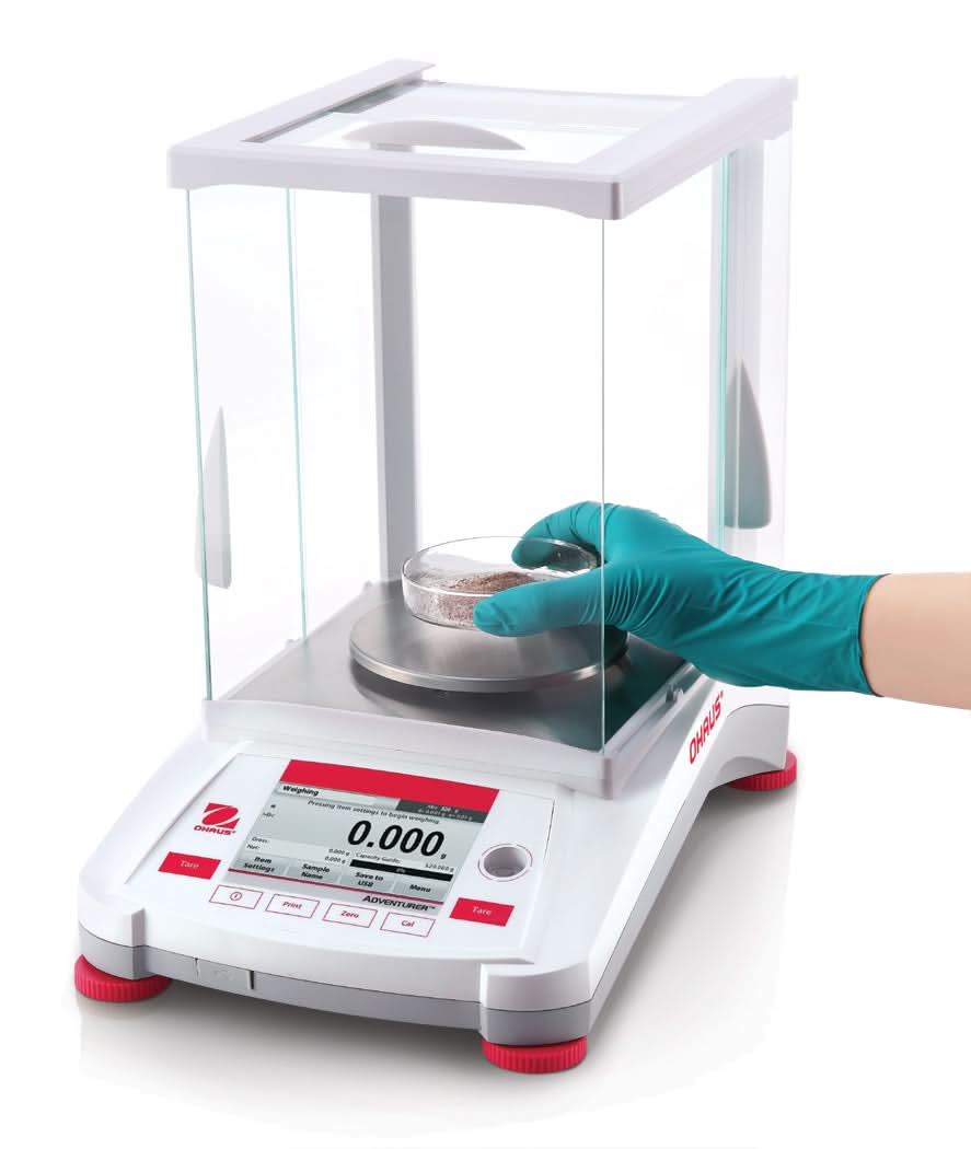 OHAUS AX223 Adventurer Precision Balance, 220g Capacity, 1mg Readability, AutoCal, GLP/GMP - AX223 - Precision Balances - Ohaus - Weighcore