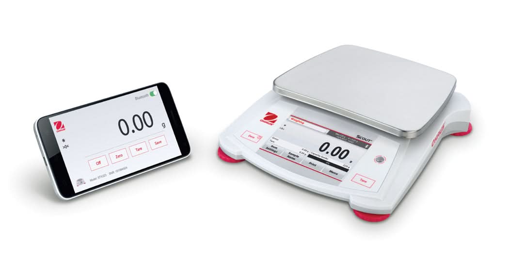 OHAUS STX8200 AM Scout Portable Balance, 8,200 g Capacity, 1 g Readability, Touchscreen - STX8200 AM - Portable Balances - Ohaus - Weighcore