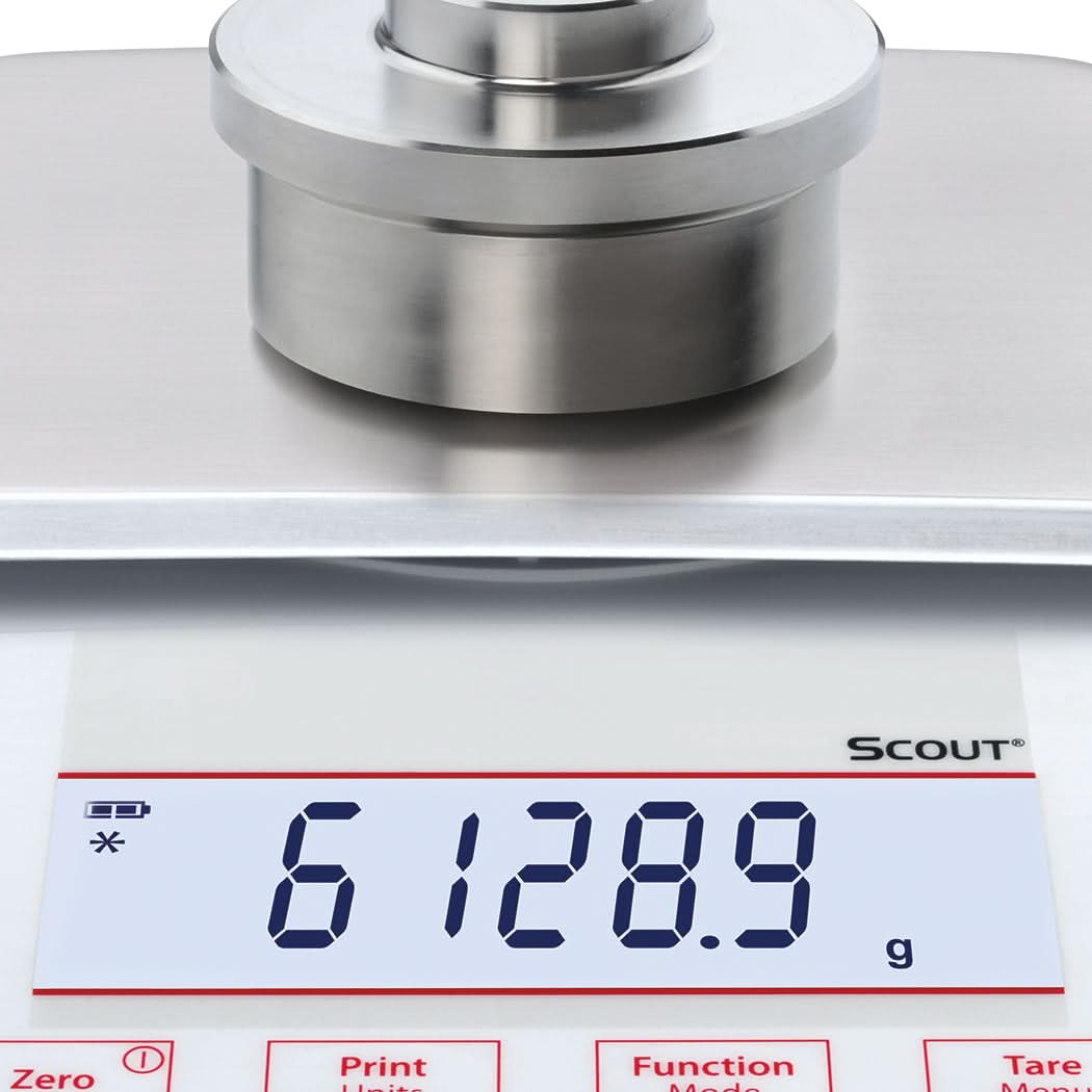 OHAUS SPX2202 AM Scout Portable Balance, 2,200 g Capacity, 0.01 g Readability - SPX2202 AM - Portable Balances - Ohaus - Weighcore