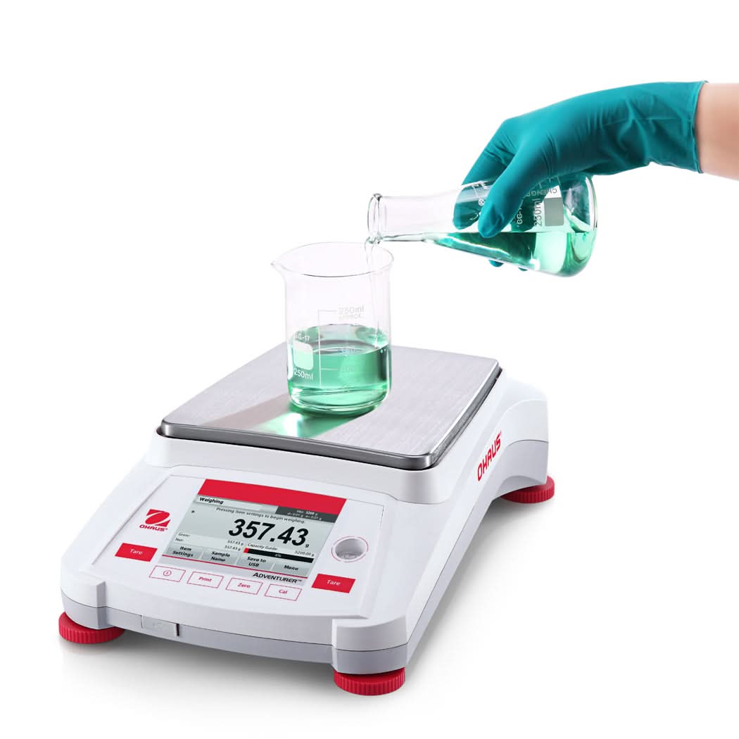 OHAUS AX1502 Adventurer Precision Balance, 1520g Capacity, 0.01g Readability, AutoCal, GLP/GMP - AX1502 - Precision Balances - Ohaus - Weighcore