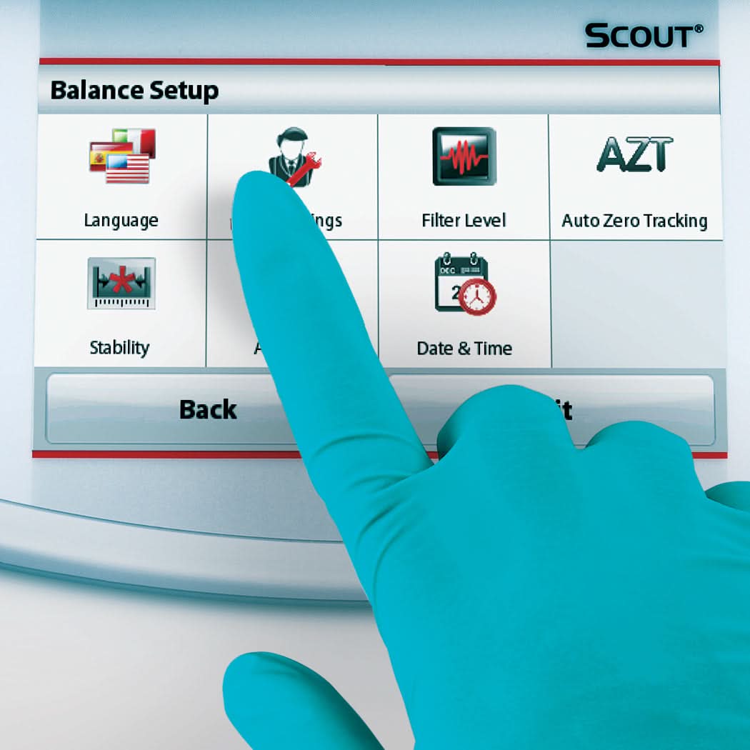 OHAUS STX223 AM Scout Portable Balance, 220 g Capacity, 0.001 g Readability, Touchscreen - STX223 AM - Portable Balances - Ohaus - Weighcore