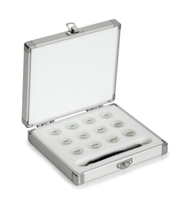 KERN & SOHN 313-010-600 Aluminium protective boxes, for nominal values 1 mg - 500 mg, for classes E1 - M2, for design Fracture gram, Cases & Security