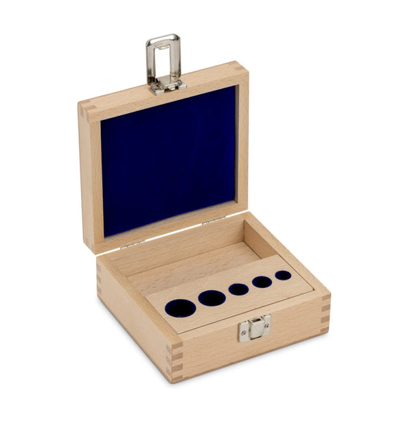KERN & SOHN 313-030-100 Wooden boxes, for nominal values 1 mg - 100 g, for classes E1+E2, for design Cylindrical/compact, Cases & Security