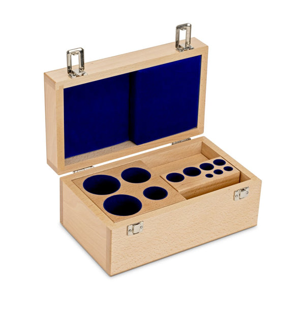 KERN & SOHN 313-070-100 Wooden boxes, for nominal values 1 mg - 2 kg, for classes E1+E2+F1, for design Cylindrical/compact, Cases & Security