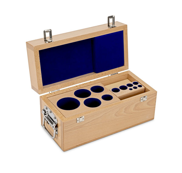 KERN & SOHN 313-080-100 Wooden boxes, for nominal values 1 mg - 5 kg, for classes E1+E2+F1, for design Cylindrical/compact, Cases & Security