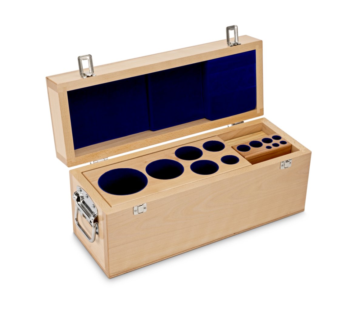 KERN & SOHN 313-090-100 Wooden boxes, for nominal values 1 mg - 10 kg, for classes E1+E2+F1, for design Cylindrical/compact, Cases & Security - 313-090-100 - Accessories - KERN & SOHN - Weighcore