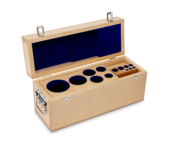 KERN & SOHN 313-090-100 Wooden boxes, for nominal values 1 mg - 10 kg, for classes E1+E2+F1, for design Cylindrical/compact, Cases & Security