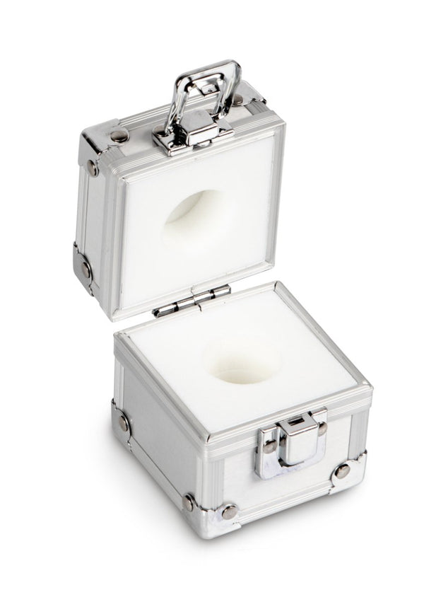 KERN & SOHN 317-080-600 Aluminium protective boxes, for nominal values 200 g, for classes E1 - M3, for design Cylindrical/compact, Cases & Security