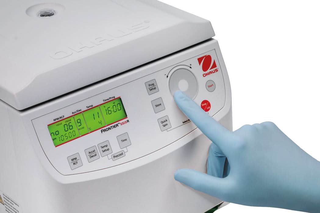 OHAUS FC5513R V1 Frontier 5000 Micro Centrifuge, 24 x 1.5/2.0 ml Capacity, Refrigerated, LCD Display - FC5513R V1 - Centrifuges - Ohaus - Weighcore