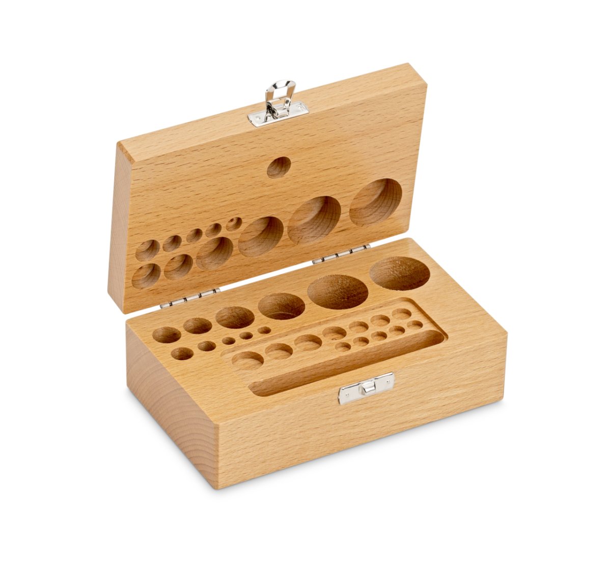 KERN & SOHN 353-440-200 Wooden boxes, for nominal values 1 mg - 200 g, for classes F2 + M1 + M2, for design Cylindrical/compact, Cases & Security - 353-440-200 - Accessories - KERN & SOHN - Weighcore