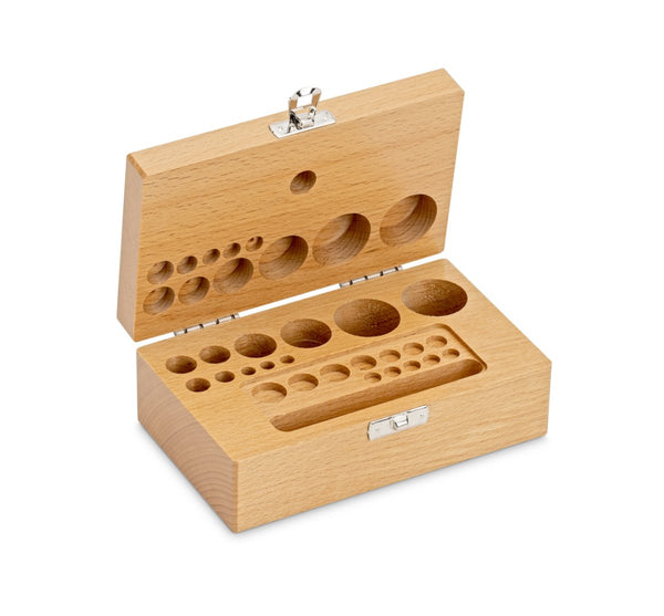 KERN & SOHN 353-440-200 Wooden boxes, for nominal values 1 mg - 200 g, for classes F2 + M1 + M2, for design Cylindrical/compact, Cases & Security