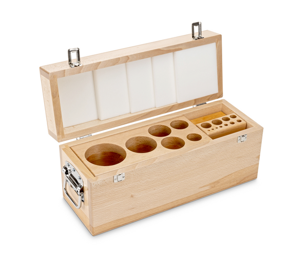 KERN & SOHN 353-490-200 Wooden boxes, for nominal values 1 mg - 10 kg, for classes F2 + M1 + M2, for design Cylindrical/compact, Cases & Security