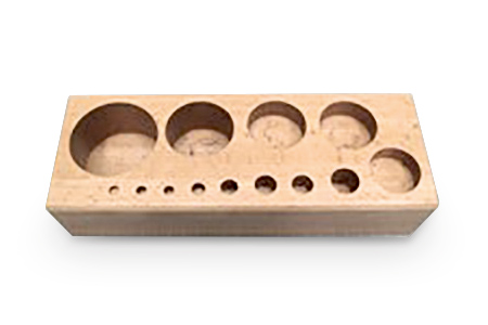 KERN & SOHN 362-960-300 Wooden boxes, for nominal values 1 g - 1 kg, for classes M3, for design Cylindrical/compact, Cases & Security