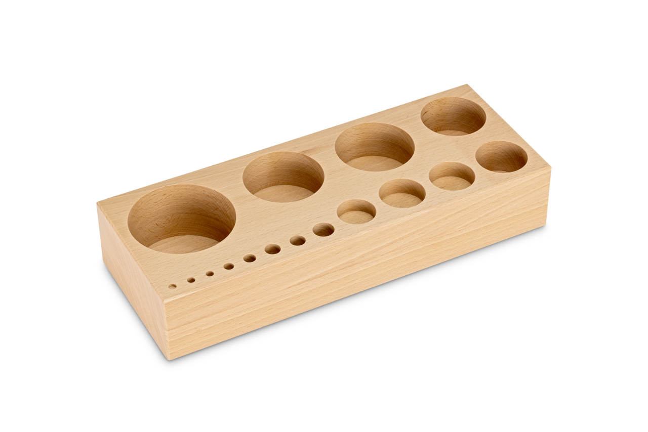 KERN & SOHN 362-980-300 Wooden boxes, for nominal values 1 g - 5 kg, for classes M3, for design Cylindrical/compact, Cases & Security