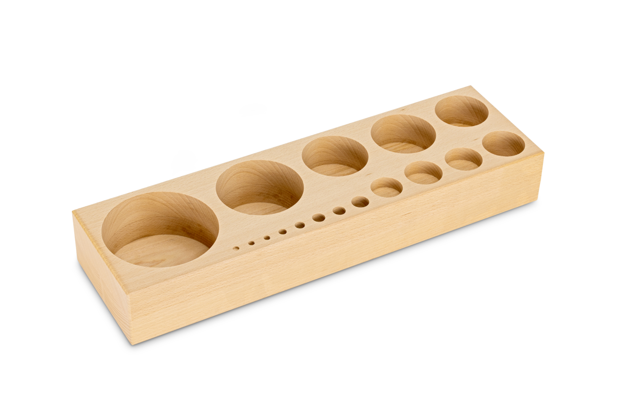 KERN & SOHN 362-990-300 Wooden boxes, for nominal values 1 g - 10 kg, for classes M3, for design Cylindrical/compact, Cases & Security