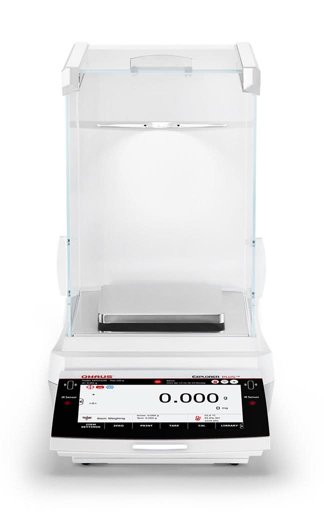 OHAUS EXP423/AD Explorer EXP Precision Balance, 420 g Capacity, 1 mg Readability, AutoCal, Touchscreen - EXP423/AD - Precision Balances - Ohaus - Weighcore