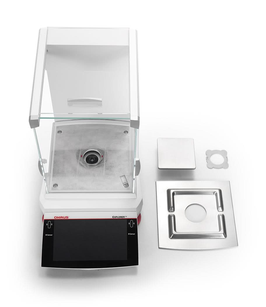OHAUS EXR224 Explorer EXR Analytical Balance, 220 g Capacity, 0.1 mg Readability, AutoCal, Touchscreen - EXR224 - Analytical Balances - Ohaus - Weighcore