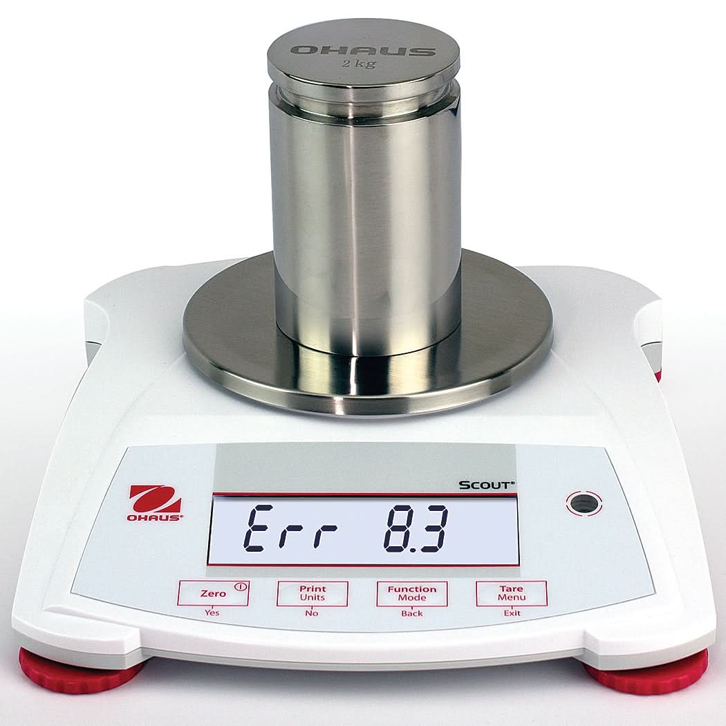 OHAUS SPX222 AM Scout Portable Balance, 220 g Capacity, 0.01 g Readability - SPX222 AM - Portable Balances - Ohaus - Weighcore