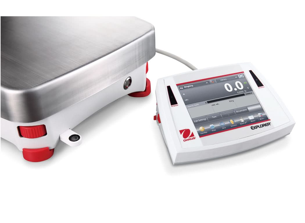 OHAUS EX24001N Explorer High Capacity Precision Balance, 24,000g, 0.1g Readability, AutoCal, NTEP Certified - EX24001N - High Capacity Scales - Ohaus - Weighcore