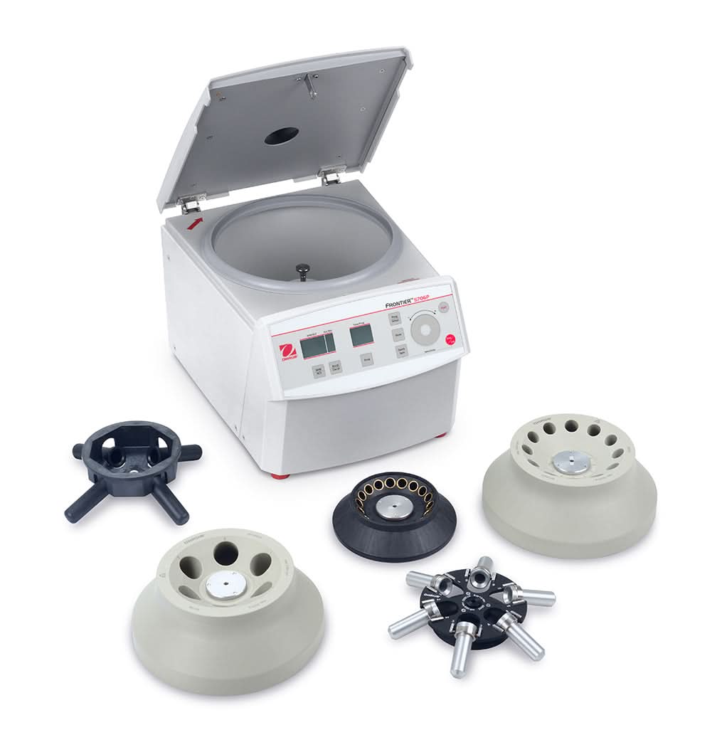OHAUS FC5706P+R97 Frontier 5000 Multi Centrifuge, 6 x 50 ml Capacity, Rotor R97, LCD Display - FC5706P+R97 - Centrifuges - Ohaus - Weighcore