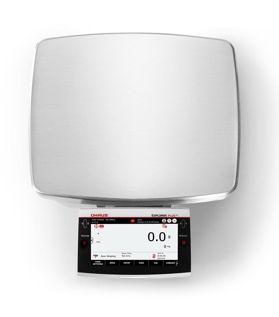 OHAUS EXP24001 Explorer EXP Precision Balance, 24,000 g Capacity, 0.1 g Readability, AutoCal, Touchscreen - EXP24001 - Precision Balances - Ohaus - Weighcore