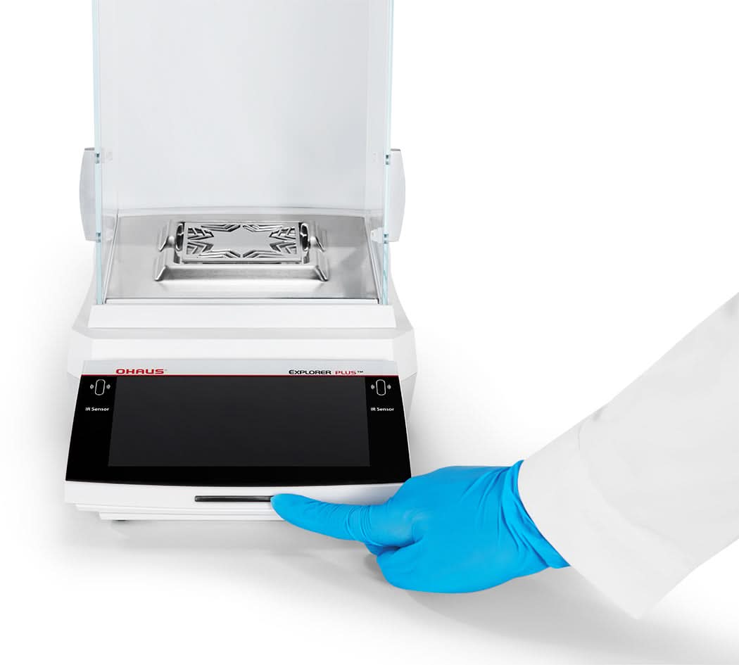 OHAUS EXP125/AD Explorer EXP Semi - Micro Balance, 120 g Capacity, 0.01 mg Readability, AutoCal, Touchscreen - EXP125/AD - Semi - Micro Balances - Ohaus - Weighcore