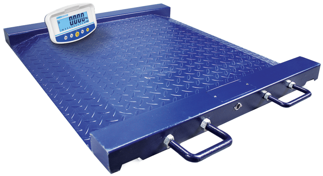 Adam Equipment PT 312 - 10 [AE403a] PT Platform AE410 Floor Scale, 4500 kg Capacity, 1.0 kg Readability, Rechargeable Battery, Backlit LCD - PT 312-10 [AE403a] - Weigh Platforms - Adam Equipment - Weighcore