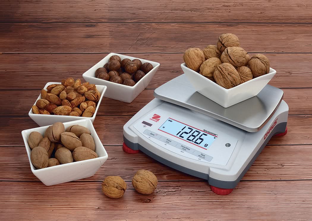 OHAUS NV1201 AM Navigator Portable Balance, 1200g Capacity, 0.1g Readability, GLP/GMP Compliant - NV1201 AM - Portable Balances - Ohaus - Weighcore