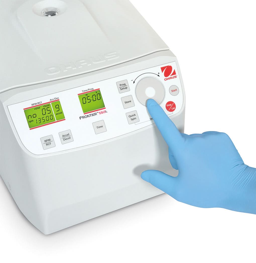 OHAUS FC5513L+R06 Frontier 5000 Micro Centrifuge, 18 x 1.5/2.0 ml Capacity, High - Speed Lab Use - FC5513L+R06 - Centrifuges - Ohaus - Weighcore