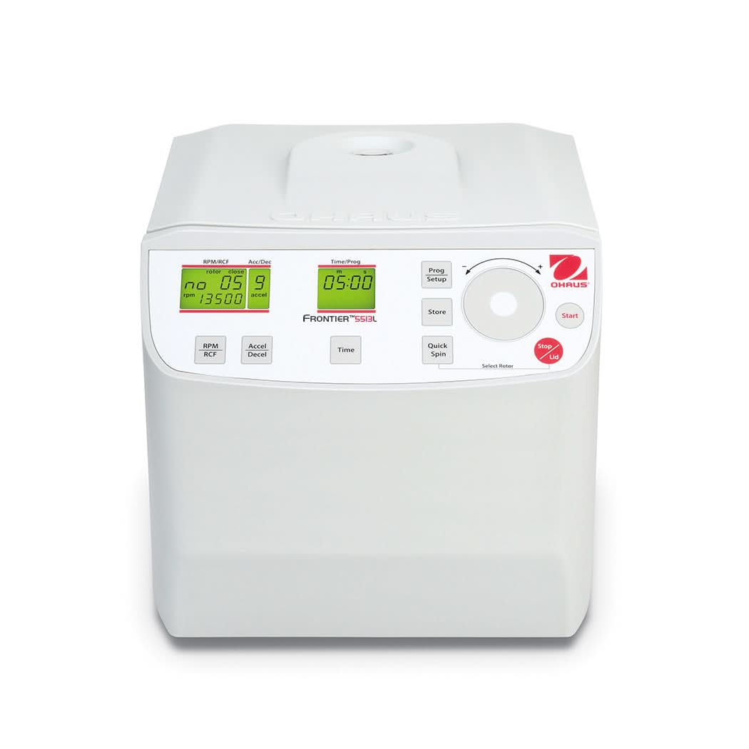 OHAUS FC5513L+R06 Frontier 5000 Micro Centrifuge, 18 x 1.5/2.0 ml Capacity, High - Speed Lab Use - FC5513L+R06 - Centrifuges - Ohaus - Weighcore