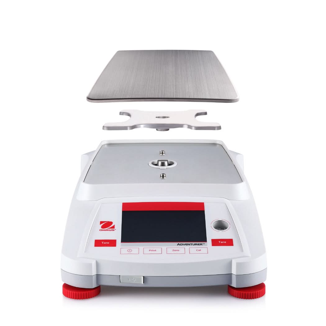 OHAUS AX2202N/E Adventurer Precision Balance, 2200g Capacity, 0.01g Readability, NTEP Certified, GLP/GMP - AX2202N/E - Precision Balances - Ohaus - Weighcore