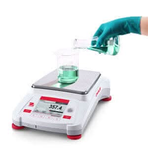 OHAUS AX12001/E Adventurer Precision Balance, 12000g Capacity, 0.1g Readability, Touchscreen, GLP/GMP - AX12001/E - Precision Balances - Ohaus - Weighcore