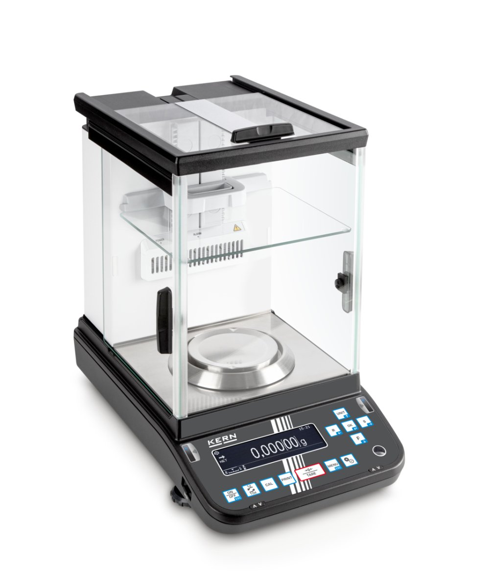 KERN & SOHN ABP 100-5AM ABP Analytical Balance, 135 g Capacity, 0.00001 g Readability, Internal Calibration, RS-232 / USB - ABP 100-5AM - Analytical Balances - KERN & SOHN - Weighcore