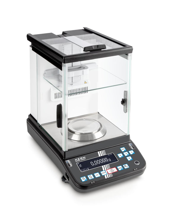 KERN & SOHN ABP 100-5AM ABP Analytical Balance, 135 g Capacity, 0.00001 g Readability, Internal Calibration, RS-232 / USB