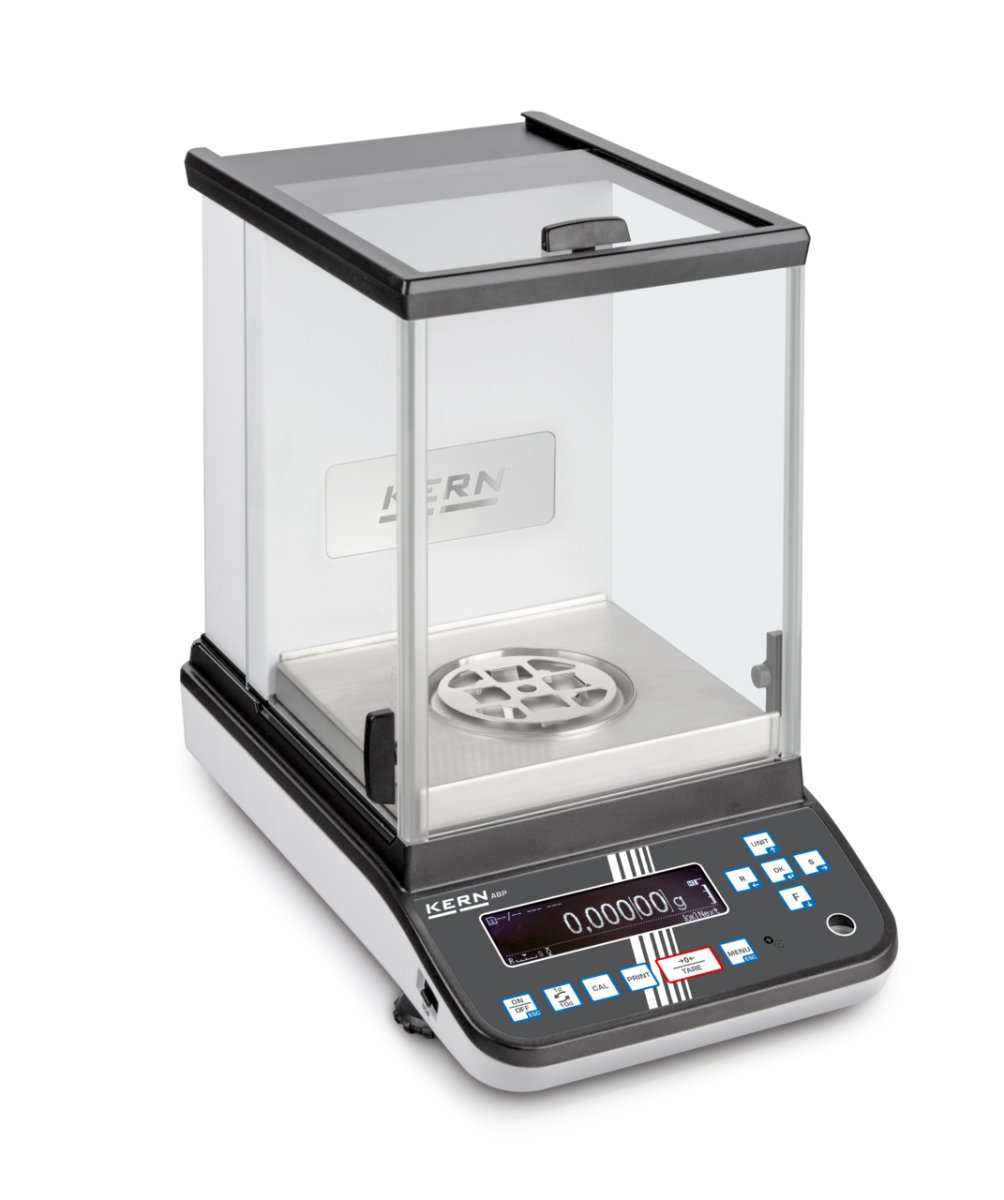 KERN & SOHN ABP 100-5DM ABP Analytical Balance, 120 g Capacity, 0.0001 g Readability, Internal Calibration, RS-232 / USB - ABP 100-5DM - Analytical Balances - KERN & SOHN - Weighcore