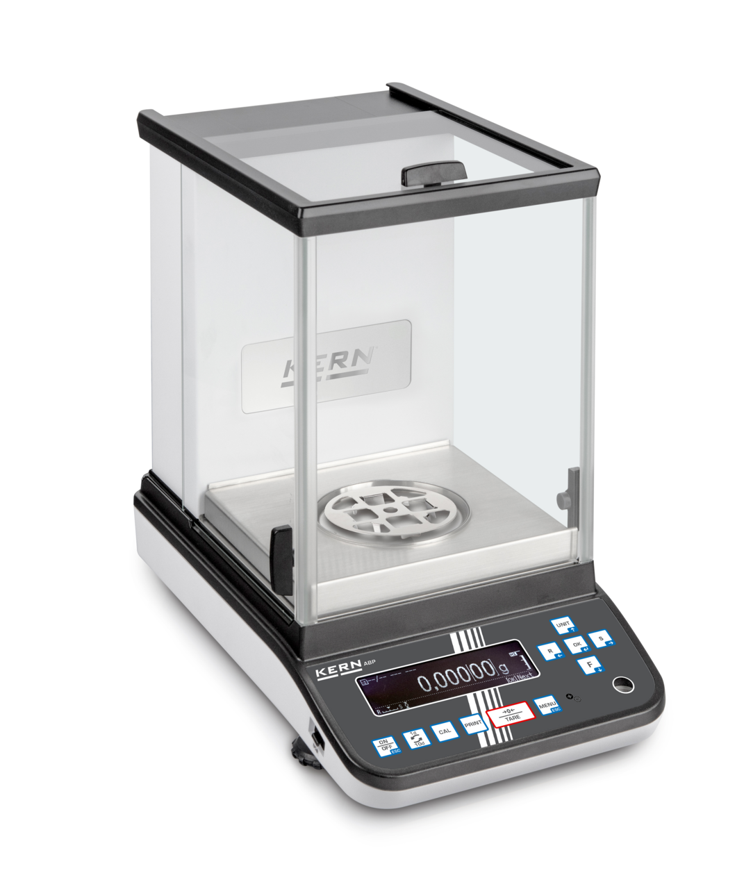 KERN & SOHN ABP 200-5DM ABP Analytical Balance, 220 g Capacity, 0.0001 g Readability, Internal Calibration, RS-232 / USB