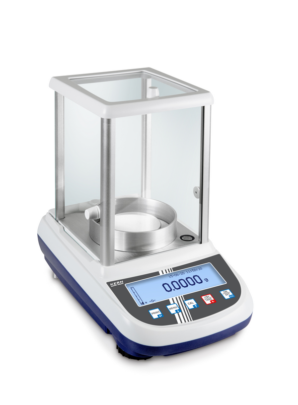 KERN & SOHN ALJ 500-4A ALJ Analytical Balance, 510 g Capacity, 0.0001 g Readability, LCD Graphic Display, RS-232