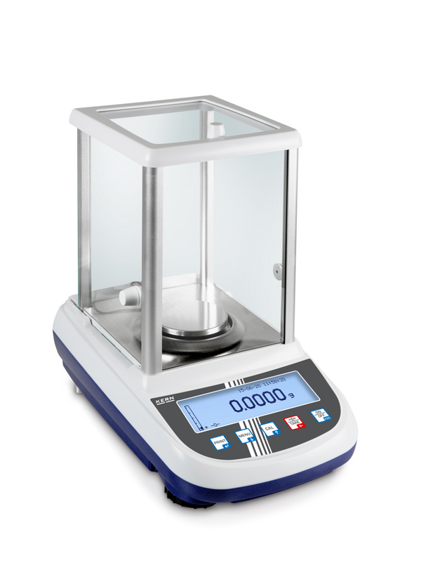 KERN & SOHN ALS 160-4A ALS Analytical Balance, 160 g Capacity, 0.0001 g Readability, LCD Graphic Display, RS-232