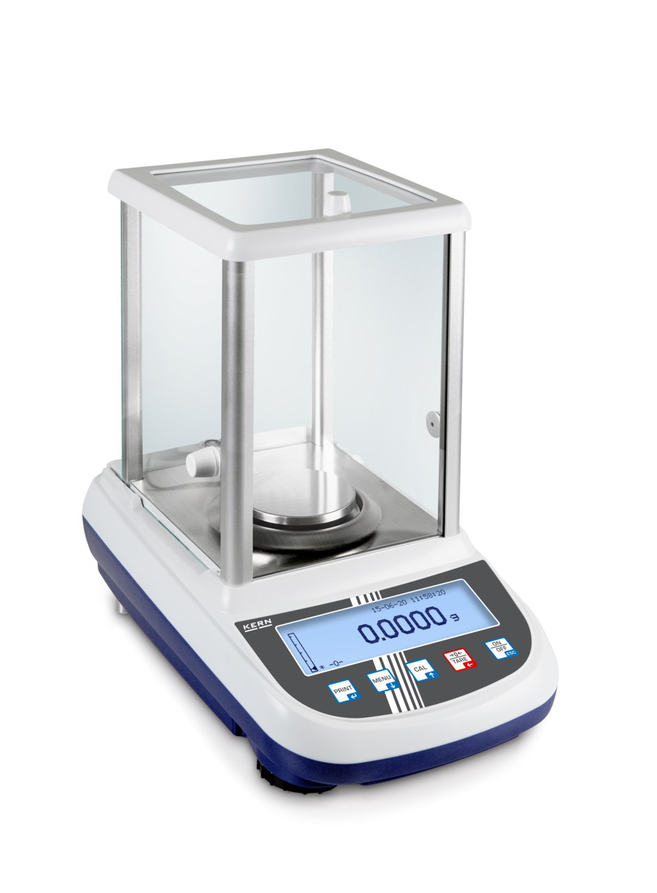 KERN & SOHN ALS 250-4A ALS Analytical Balance, 250 g Capacity, 0.0001 g Readability, LCD Graphic Display, RS-232
