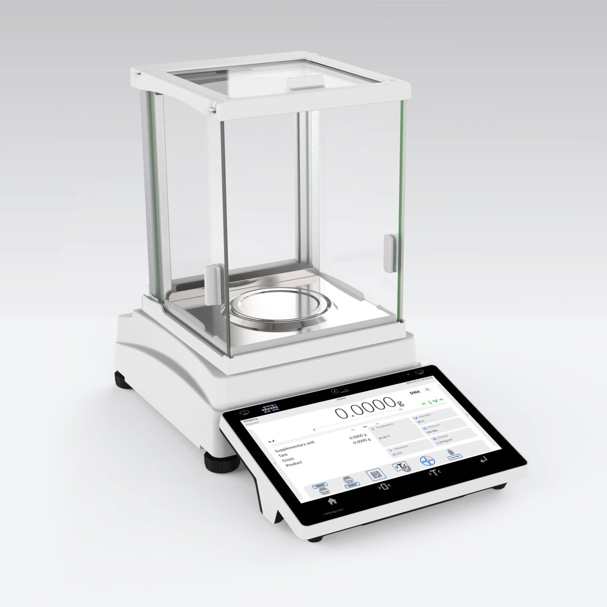 RADWAG AS 5Y AS 82/220.5Y Analytical Balance, 82/220g Capacity, 0.01/0.1mg Readability, 21 CFR Part 11, Internal Calibration - AS822205Y - Analytical Balances - Radwag - Weighcore