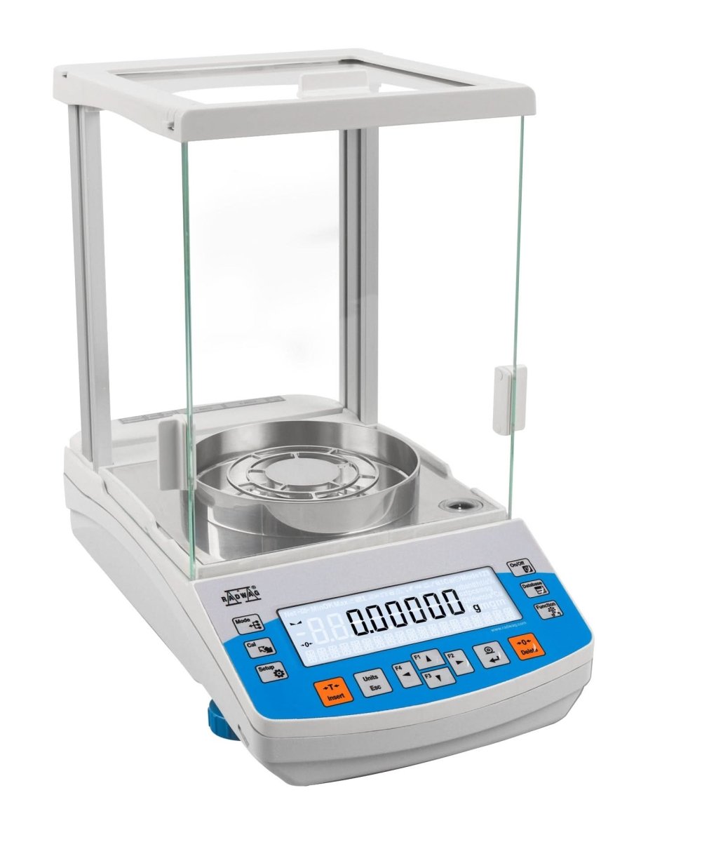 RADWAG AS 82/220.R2 PLUS AS R2 PLUS Analytical Balance, 82/220g Capacity, 0.01/0.1mg Readability, Internal Calibration, OIML Class I - AS82220R2PLUS - Analytical Balances - Radwag - Weighcore