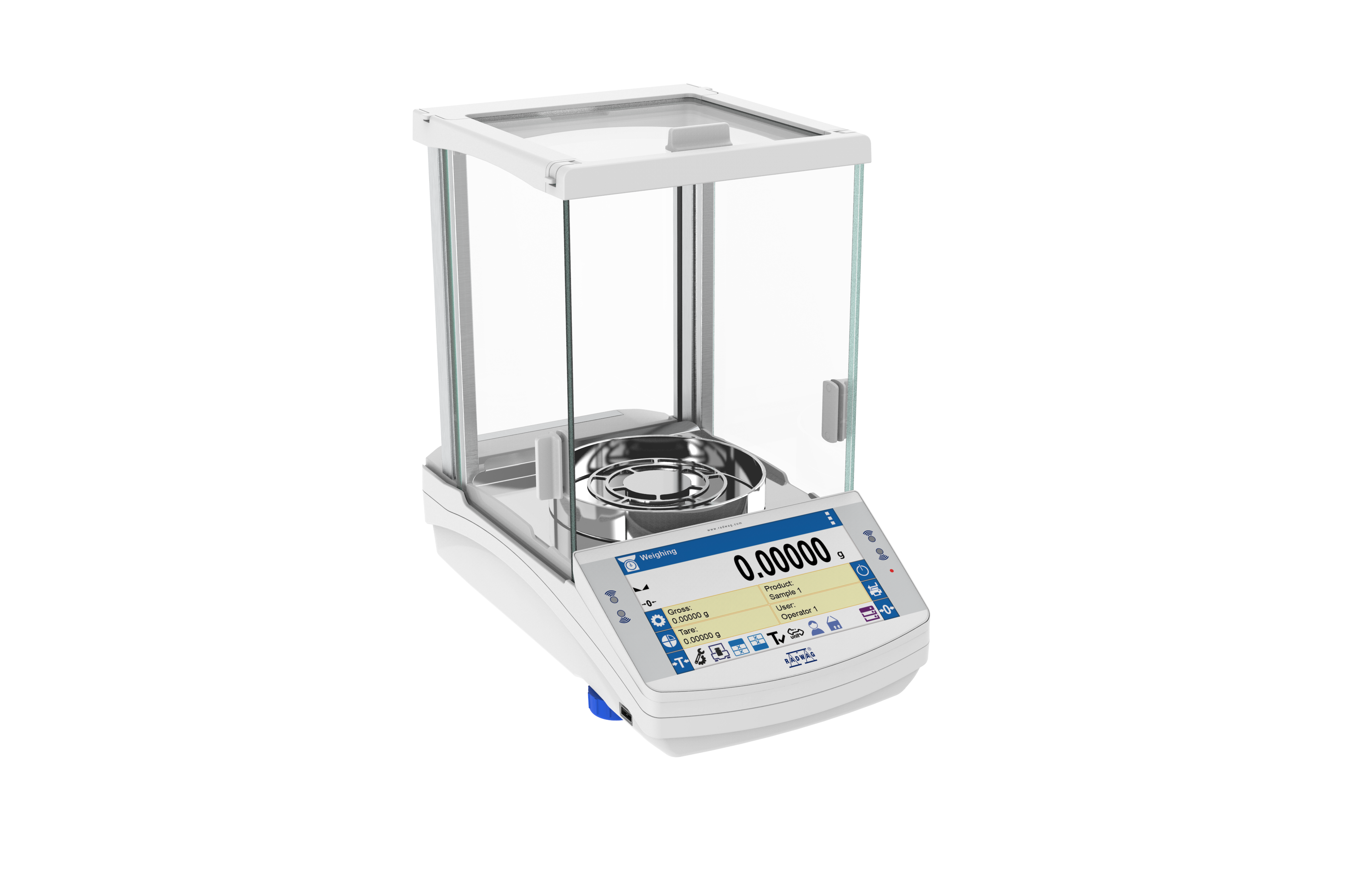 RADWAG AS X7 AS 3100.X7 Analytical Balance - 3100g Capacity, 1mg Readability