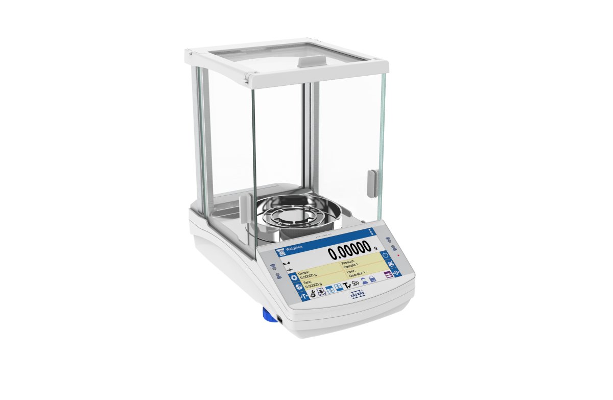 RADWAG AS X7 AS 120.X7 Analytical Balance, 120g Capacity, 0.01mg Readability, Internal Calibration, OIML Class I - AS120X7 - Analytical Balances - Radwag - Weighcore