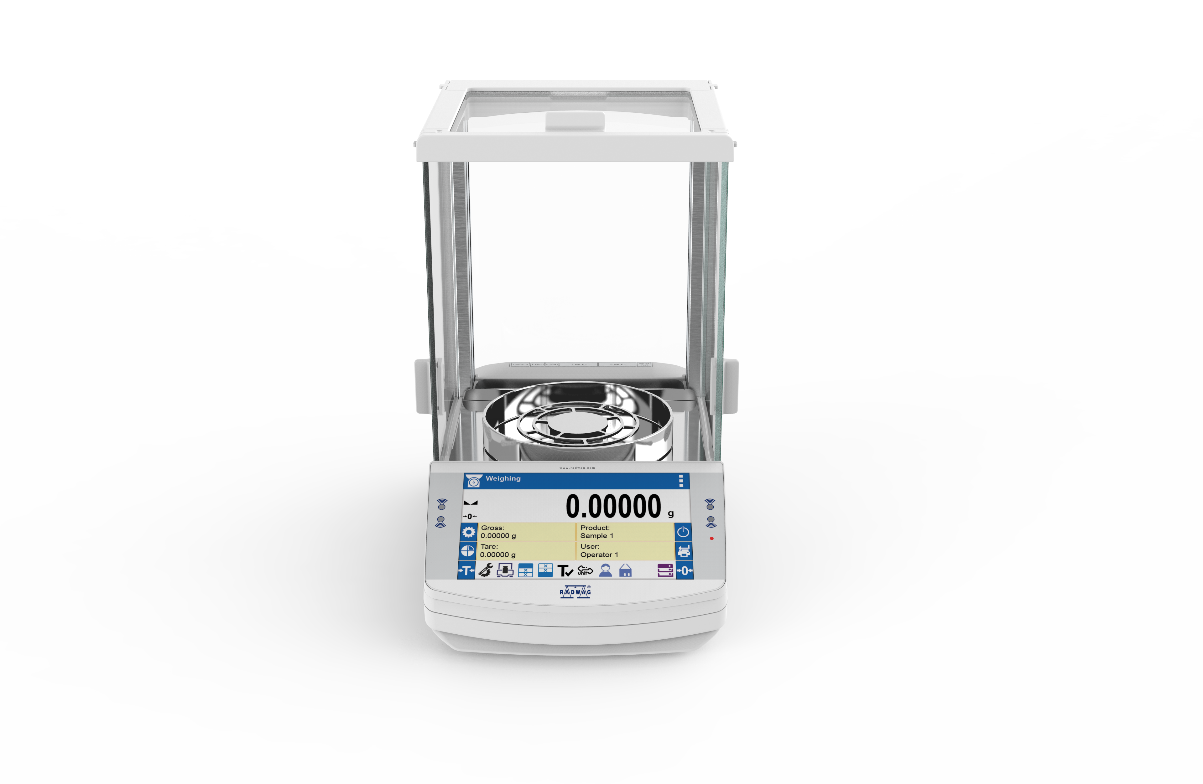 RADWAG AS X7 AS 3100.X7 Analytical Balance, 3100g Capacity, 1mg Readability, Internal Calibration