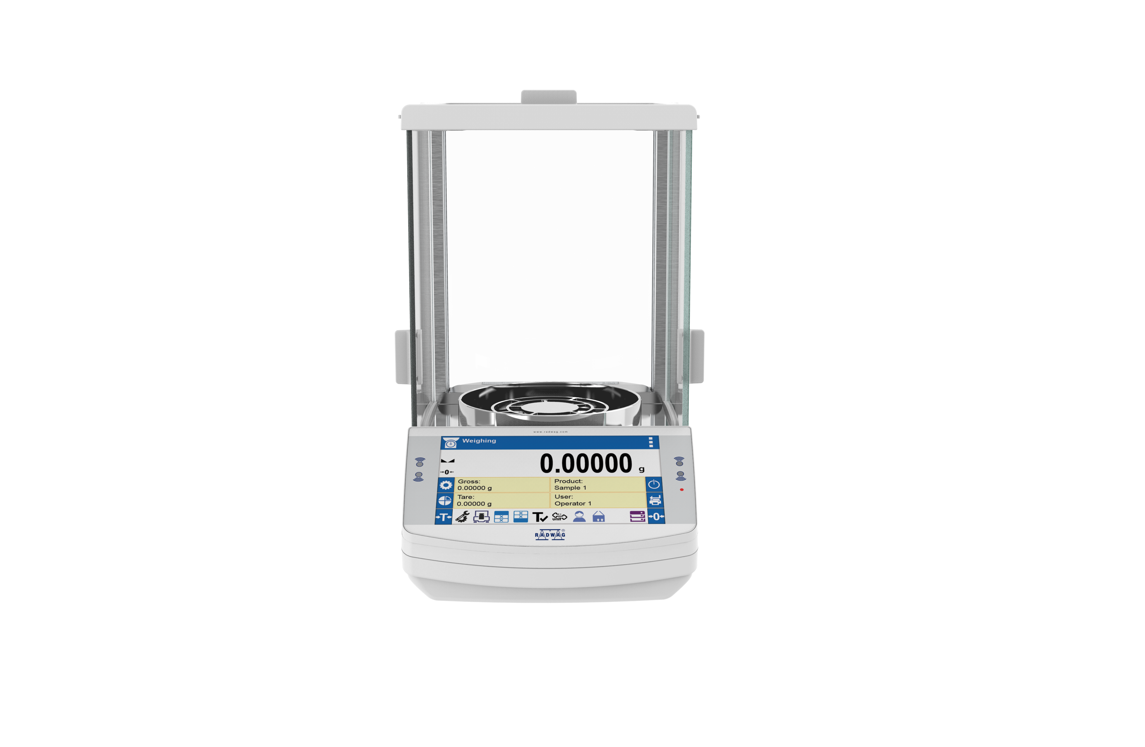 RADWAG AS X7 AS 60/220.X7 Analytical Balance, 60/220g Capacity, 0.01/0.1mg Readability, Internal Calibration, OIML Class I