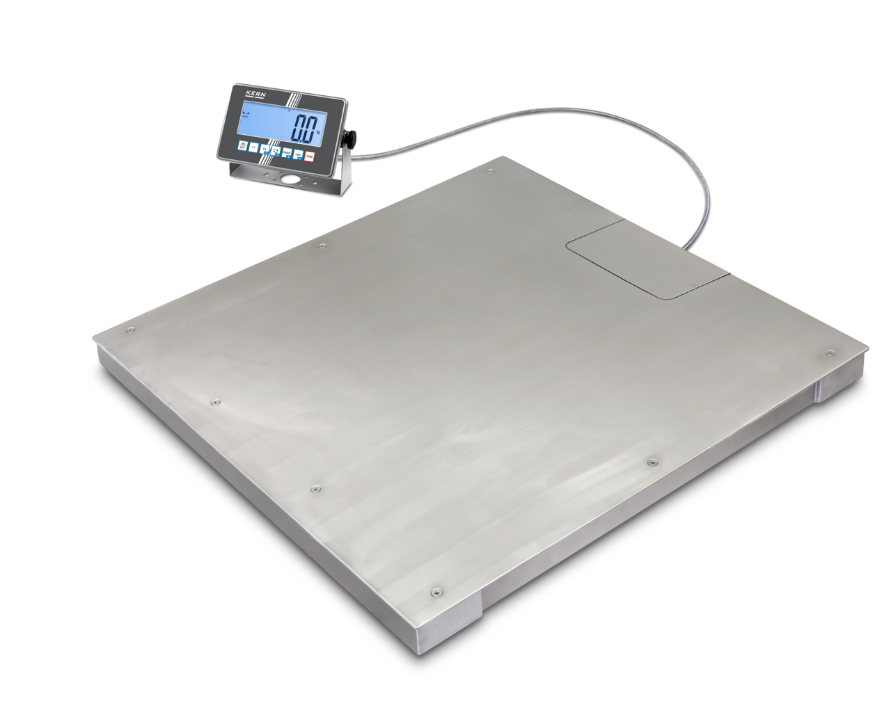 KERN & SOHN BXC 1.5T-4M BXC Floor Scale, 1500 kg Capacity, 0.5 kg Readability, IP68 Rated, RS-232 / USB